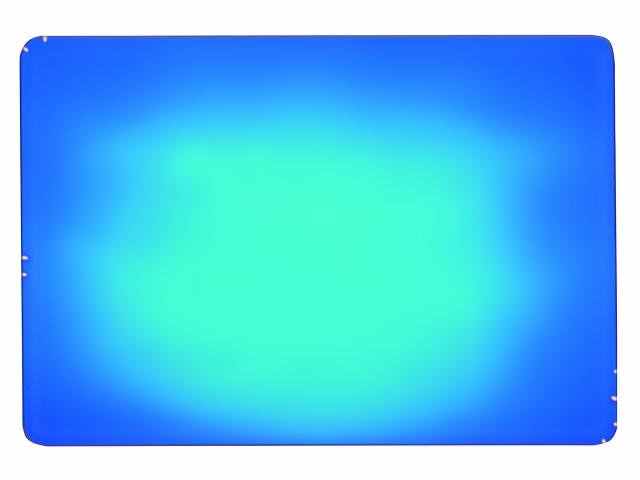 Dichrofiltr 380 x 285 x 3 mm, mléčný, světle modrý