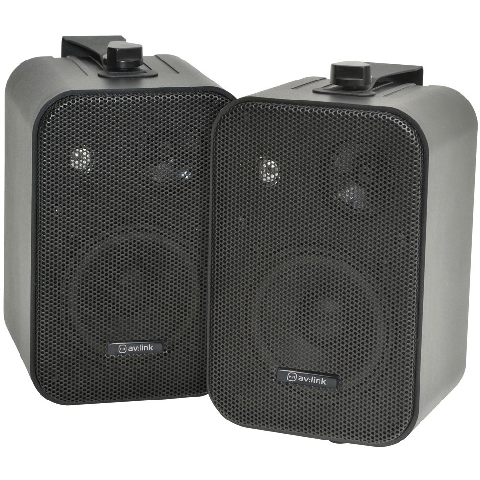 AV:link B30-B, nástěnné 4" reproduktory, 30W, černé