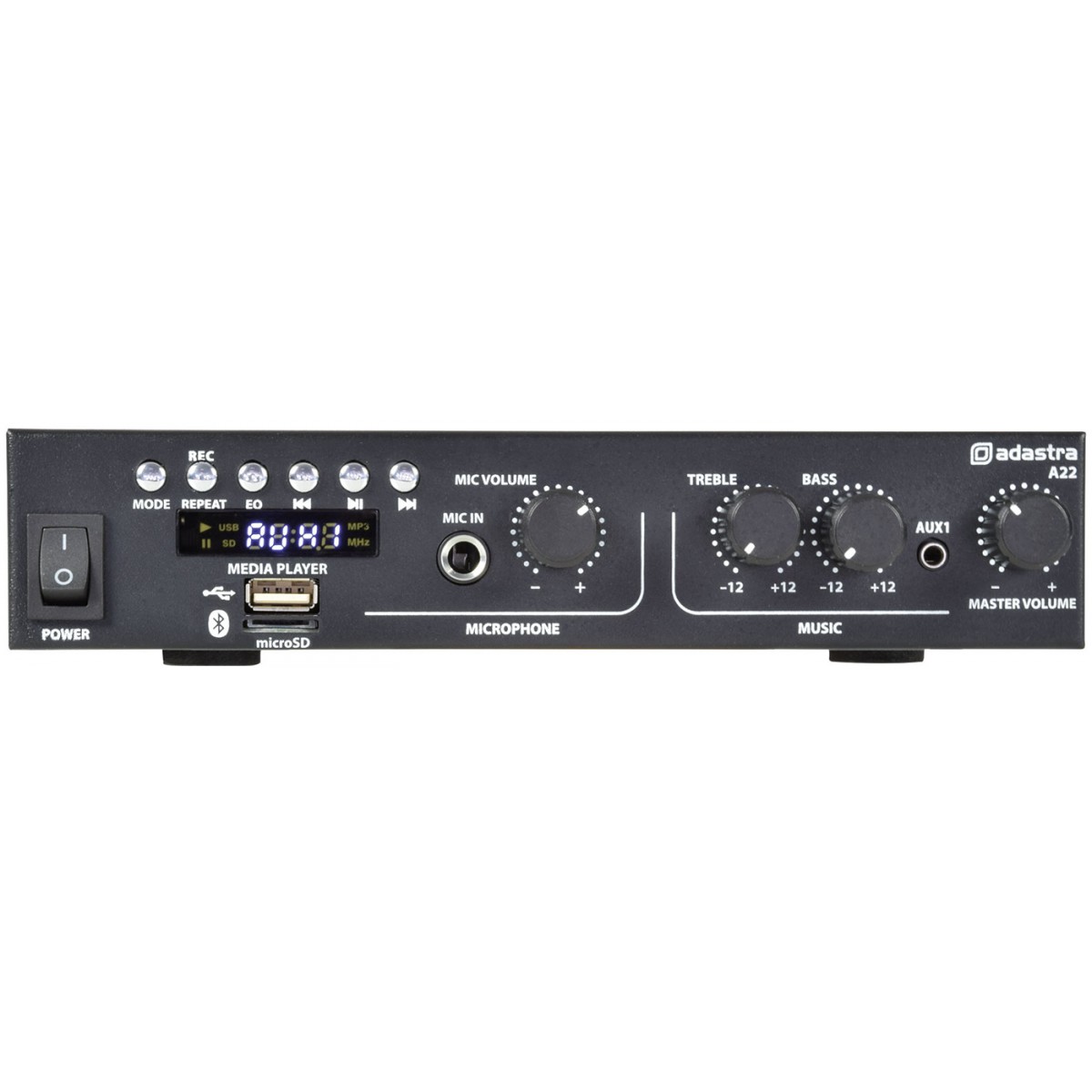 Adastra A22, stereo PA zesilovač MP3/BT/FM