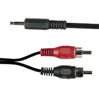 Kabel, 3,5 mm stereo jack/2x RCA, 10 m