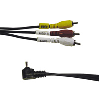 Kabel, 3,5 mm 4-pólový jack/3 x RCA zástrčka, 2 m