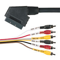 Cable SCART-6RCA A/V 1.5m Blister