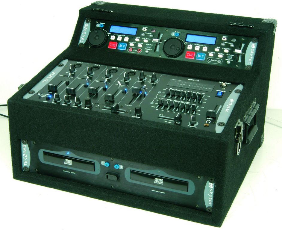 Double CD přehrávač s mix pultem DJ Kit
