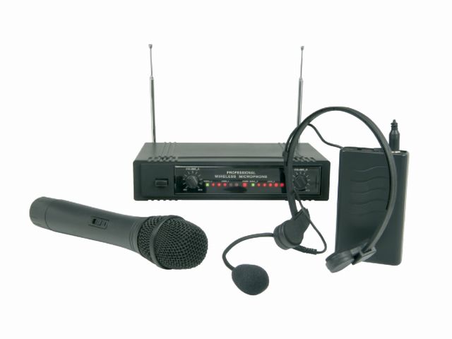 QTX VHF-1 DIV, bezdrátový diverzitní mikrofon 175.0 + 174.2 MHz
