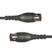 MIDI kabel 5-pólová DIN samec/samec 6 m, černý