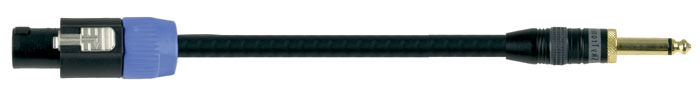 Reproduktorový kabel 2P, speakon/6,3 mm jack samec, 5 m