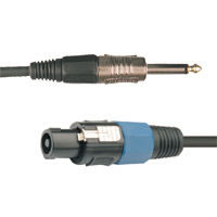 Reproduktorový kabel speakon NL2/6,3 mm jack, 1,5 mm2, 15 m