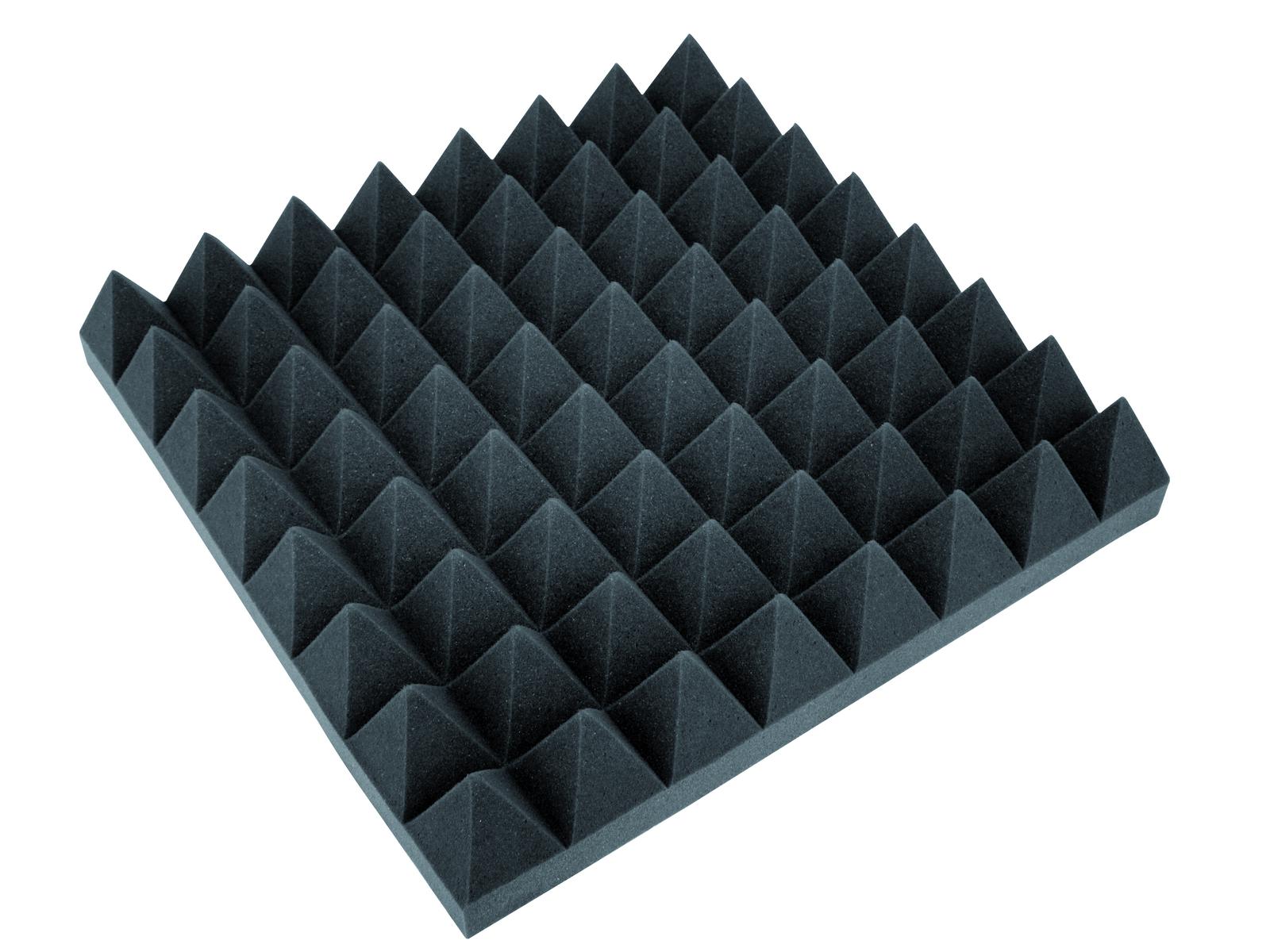 Akustická pěna, pyramidy 100 mm, 50 x 50 cm