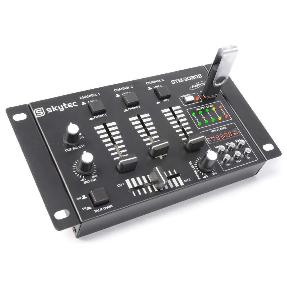 3-kanálový mixážní pult s USB a MP3 Skytec STM-3020
