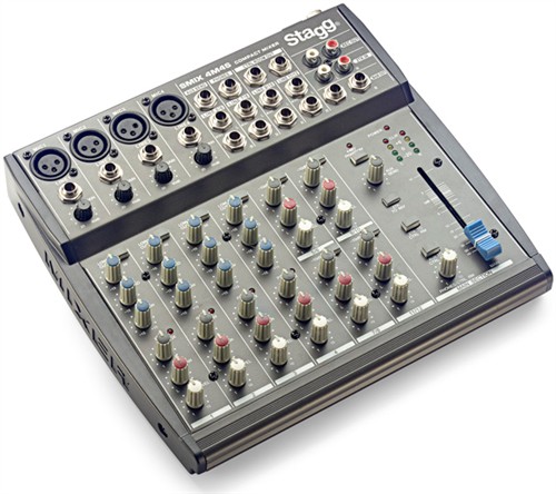 Multi-kanálový mixážní pult Stagg SMIX 4M4S
