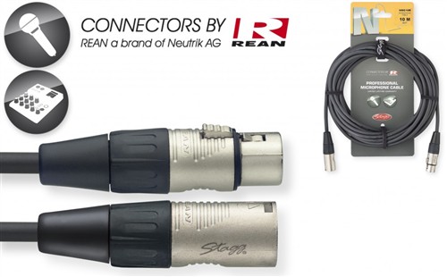 Stagg NMC10R, kabel XLR/XLR, 10m