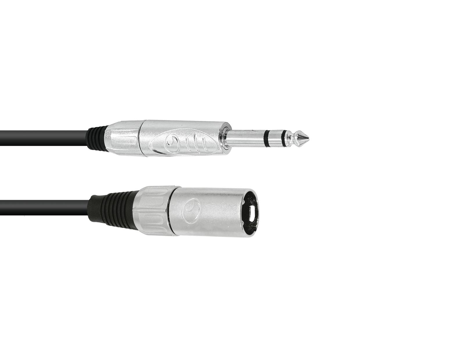 Kabel XK-100 XLR samec - Jack 6,3 stereo, 10 m