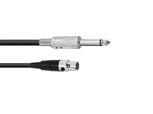 Kabel AC-08 Mini XLR samice - Jack 6,3 mono, 80 cm