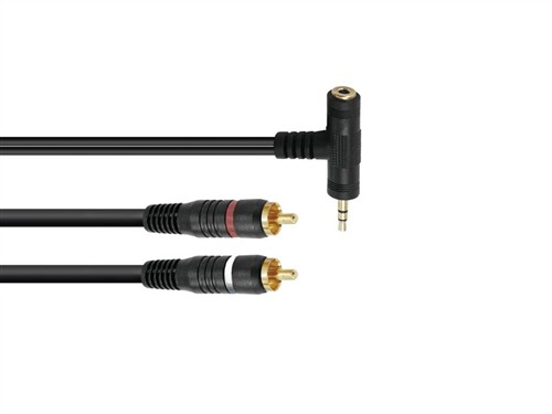 Kabel TC-15 Jack 3,5mm stereo - 2x Cinch, 1.5m