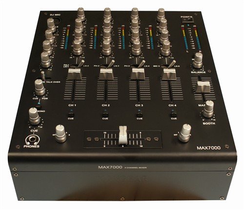 Skytec STM-7000, černý, 4-kanálový mixážní pult