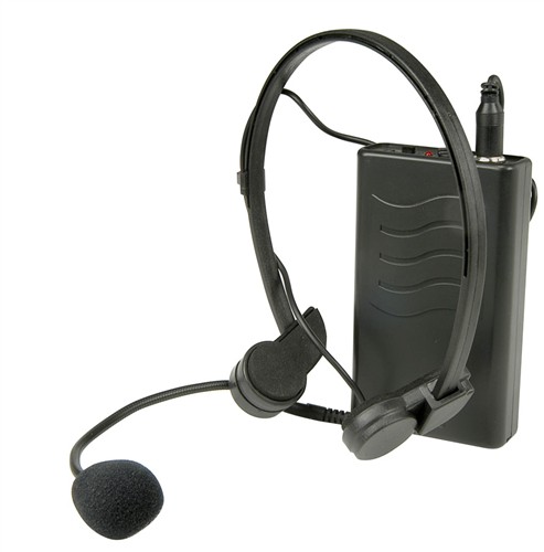 QTX VHF-HEAD, náhlavní mikrofon s bodypack vysílačem 197.32 MHz
