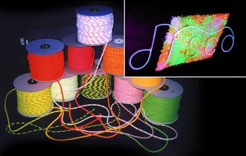 UV textilní šňůra 13057, bílo-červená