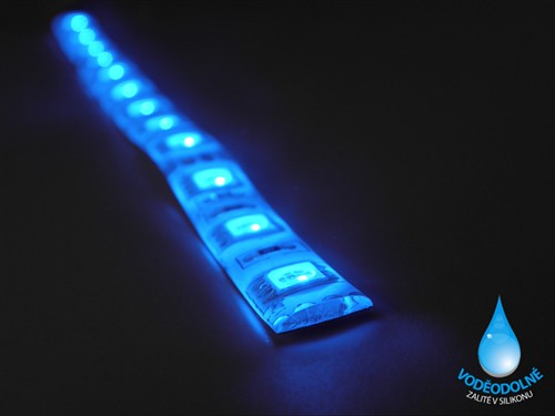 LED páska SMD3528, modrá, 12V, 1m, IP54