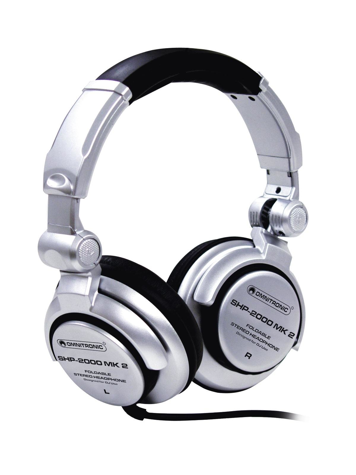 DJ Sluchátka, stříbrný design, robustní provedení 20 Hz - 20 kHz