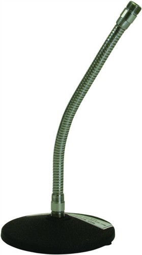 Stolní mikrofonní stojan 25 cm, husí krk, 5/8", chromový