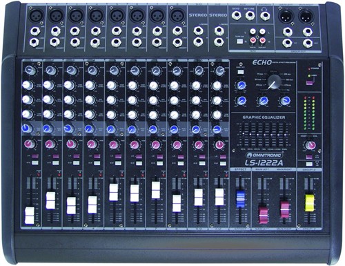 12-ti kanálový mixážní pult Omnitronic LS-1222A