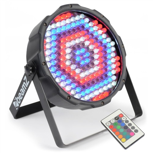 BeamZ LED FlatPAR reflektor 186x 10mm RGBW, IR, DMX