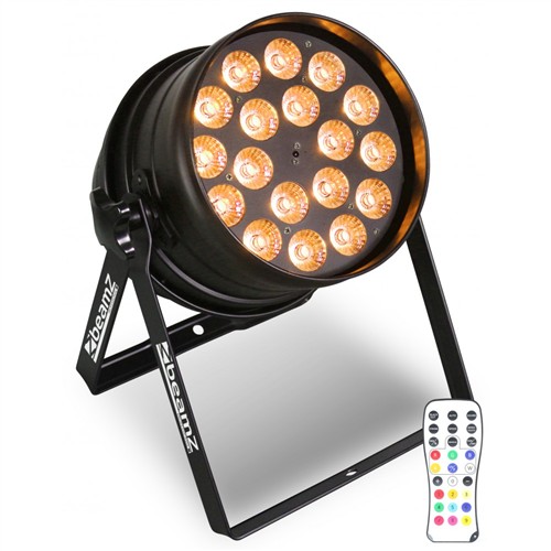 BeamZ LED PAR-64 reflektor 18x 12W RGBW, IR, DMX