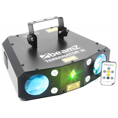BeamZ LED Terminator 56x5mm RGBW, Laser, Strobo, IR, světelný efekt