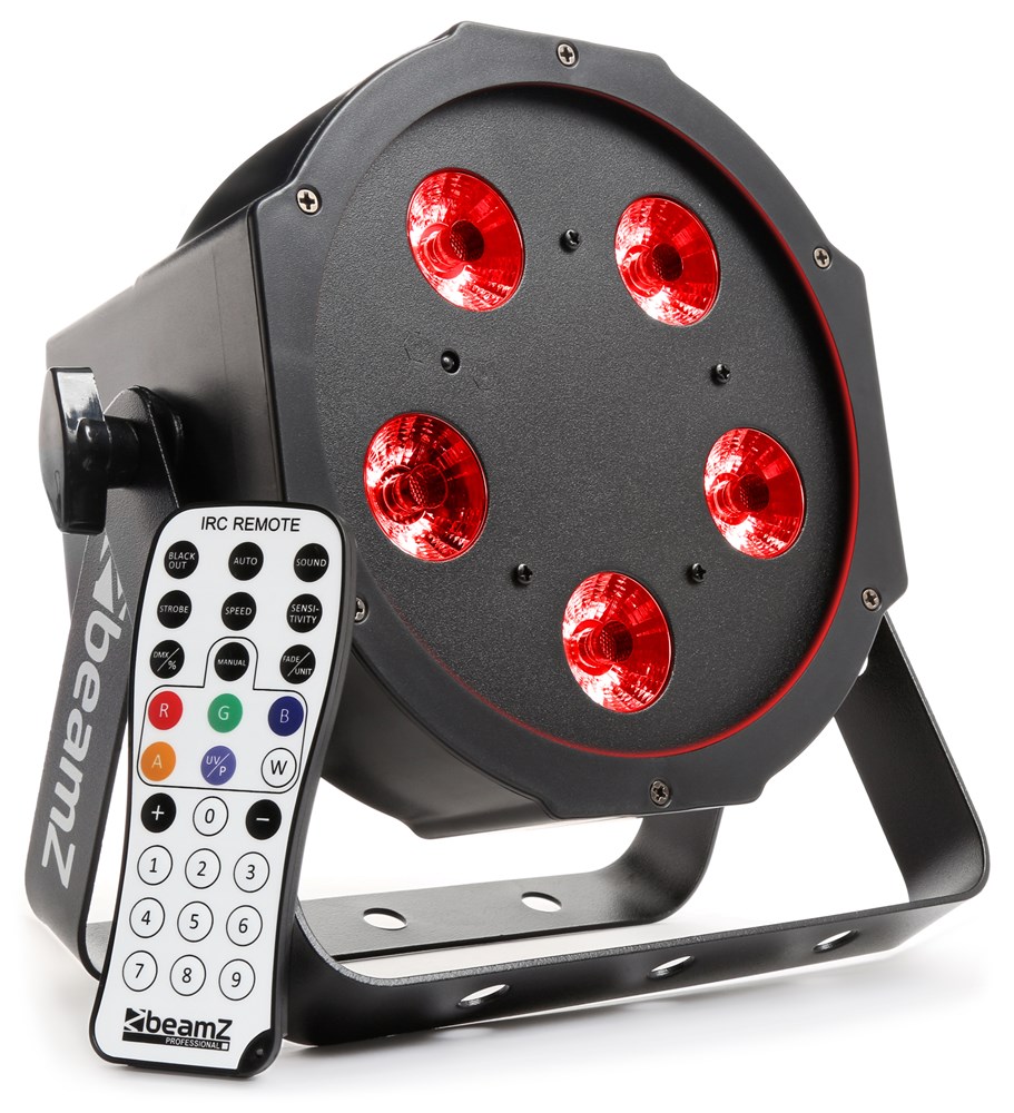 BeamZ BFP120 FlatPAR reflektor s IR, 5x 8W QCL LED