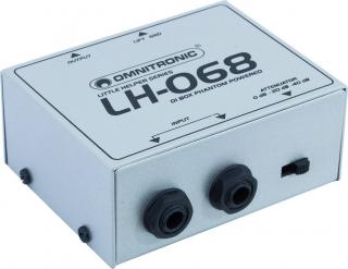 1-kanálový DI box, phantom napájení Omnitronic LH-068