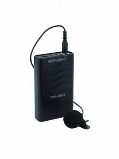 Omnitronic TM-250 VHF 174.100, bezdrátový vysílač + klop.mikrofon