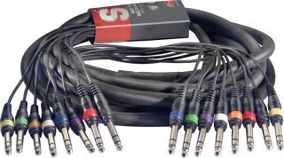 Stagg SML5/8PS8PS E, kabel 8X stereo JACK/8X stereo JACK, 5m