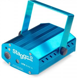 Stagg Laser LITE 110mW Twinkle LED, modrý