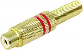 Cinch zásuvka Gold 5,4mm, pár
