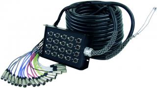 Multicore kabel se Stage boxem 16 IN/4 OUT XLR, 30 m