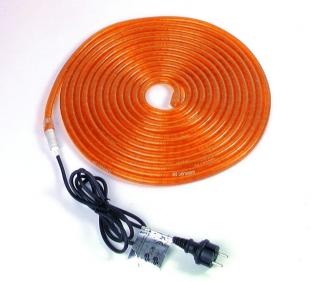 Světelný kabel, oranžový, 9m