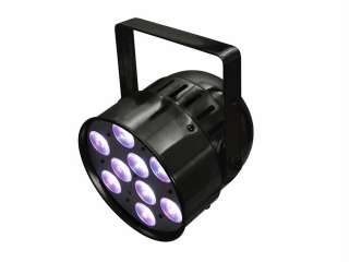 Eurolite LED PAR-56, 9x10W HCL, krátký černý