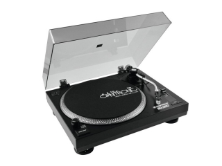 DJ gramofon s řemínkovým pohonem Omnitronic BD-1320, černý