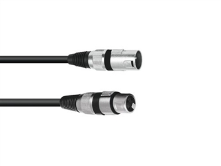 Kabel MC-300 XLR samec/samice, symetrický, černý, 30m