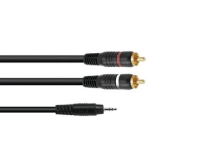 Kabel SKC-15 Jack 3,5 stereo - 2x RCA, 1,5 m