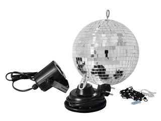Set LED zrcadlová koule 20 cm, 6000K
