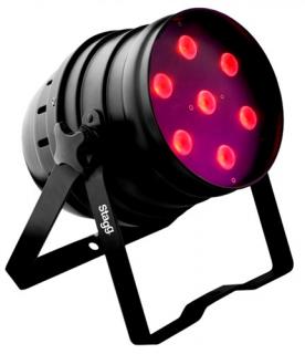 Stagg LED PAR 7x8W QCL DMX černý, LED reflektor