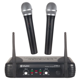 Vonyx VHF mikrofonní set 2 kanálový, 2x ruční mikrofon