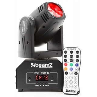 Beamz LED otočná hlavice Panther 15, 1x10W RGBW, IR, DMX