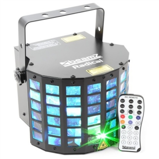 BeamZ LED Derby 6x3W RGBAWP, Laser, IR, DMX, světelný efekt