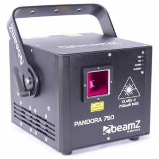 BeamZ Laser PRO 750 mW RGB TTL, animační laser, ILDA, DMX, 30kpps