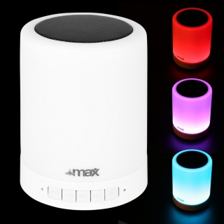 Max MX6 přenosný reproduktor s MP3, Bluetooth a LED, 3W