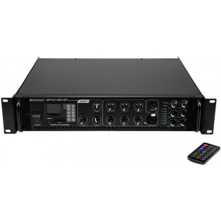 Omnitronic MPVZ-350.6P PA zesilovač 100V, MP3, IR, 700W