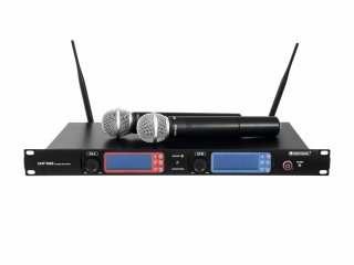 Omnitronic UHF-502, 2-kanálový bezdrátový mikrofonní set 863-865 MHz