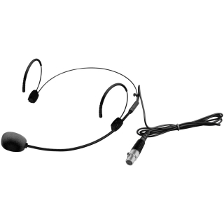 Omnitronic UHF-300 náhlavní mikrofon, černý